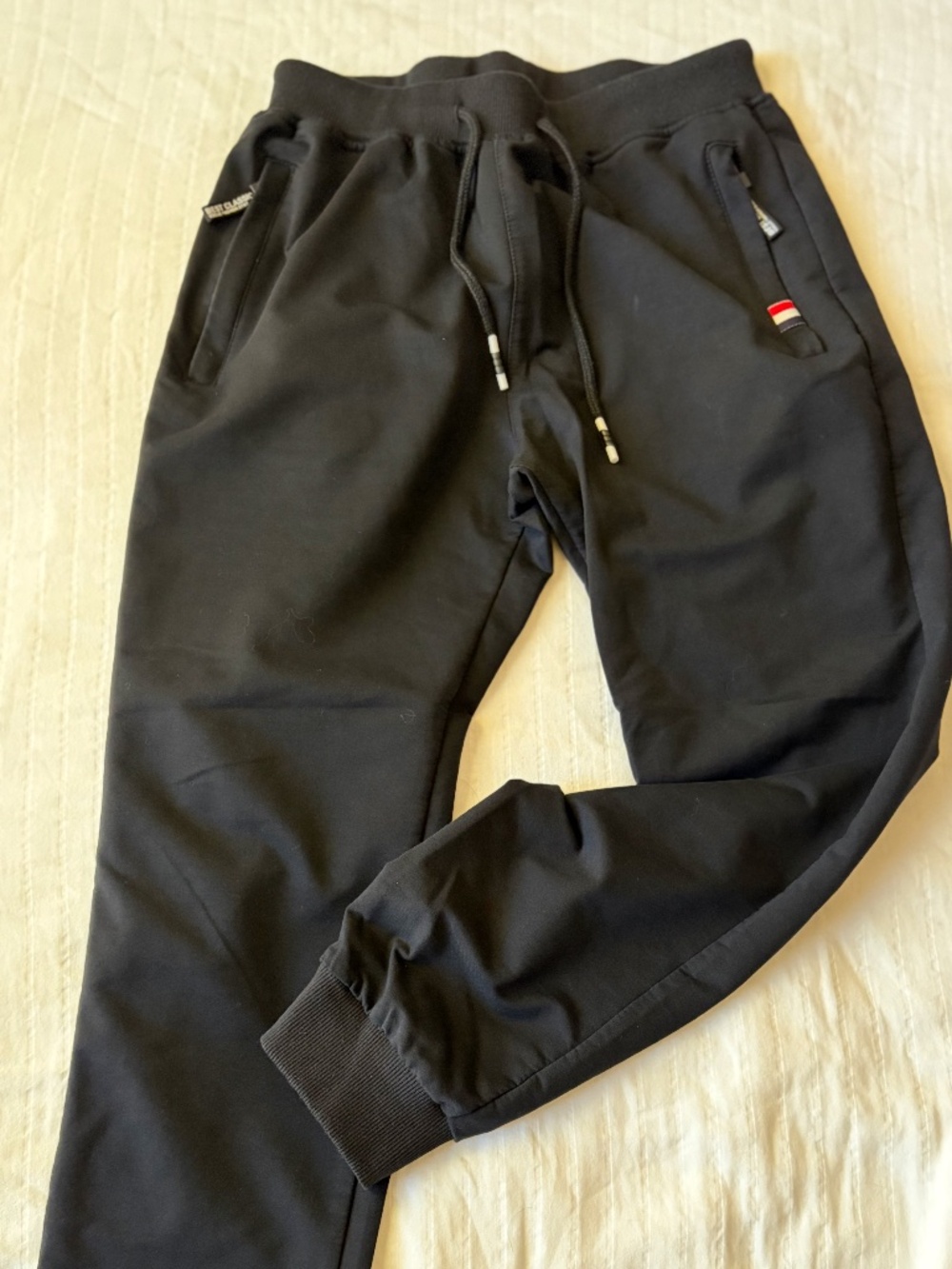 New Black, cotton, jogger Pants, M